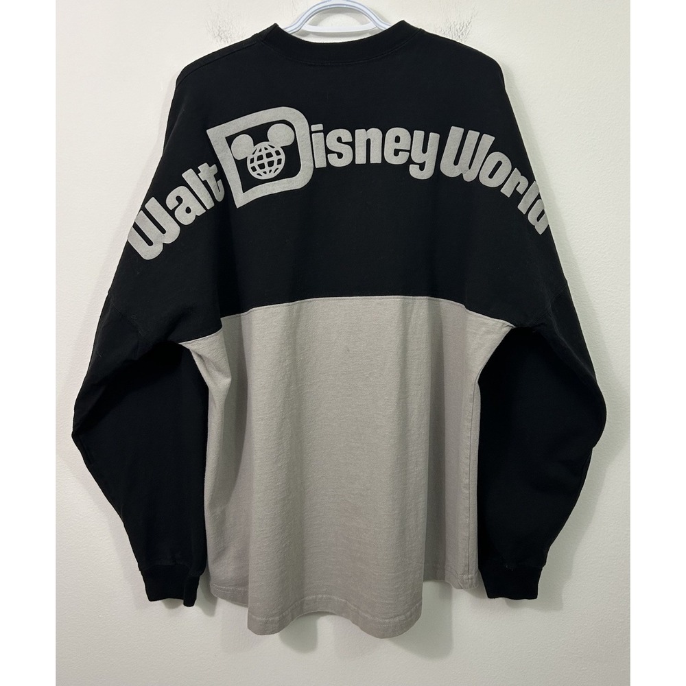 Disney Parks Spirit Jersey Walt Disney World Black Gray Colorblock Mens Large